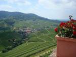 Schloss Staufenberg mit Blick auf den Weinort Durbach/Ortenau  Juni 2008