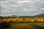 Herbst im Ballungsraum Stuttgart -     Das Remstal bei Waiblingen im Sonnenlicht.