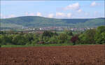 Ansicht von Rommelshausen -    Blick von der anderen (nördlichen) Seite des Remstales auf Kernen-Rommelshausen.