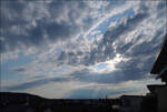Wolkenbilder des Tiefs 'Dirk' -    Abends, Blick nach Südwesten.