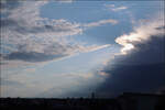 Wolkenbilder des Tiefs 'Dirk' -

Abends, Blick nach Westen -

Kernen-Rommelshausen, 25.07.2021