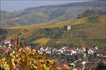 Weinberglandschaft -    Stetten im Remstal mit der Yburg.