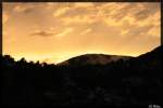 Ein Sonnenuntergang in Heidelberg/Ziegelhausen in Blickrichtung Kpfel. 11.09.2011