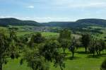 Blick vom Hohenkarpfen in der Schwbischen Alb zum Ort Seitingen, Sept.2011