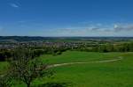 Blick vom Dreifaltigkeitsberg/Schwbische Alb auf Spaichingen und die Baar-Landschaft, Sept.2011