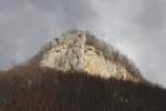 Auf der Spitze des Rosenstein bei Heubach stehen noch die Reste einer alten Burgruine.