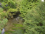 Blick auf die Ach (Blau) am 11. Mai 2020, ein Nebenfluss der Blau in Baden-Württemberg. Die Ach entspringt westlich von Schelklingen im Achursprung (535 m ü. NN).