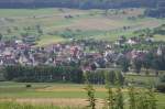 Blick auf Gutmadingen vom Wartenberg aus aufgenommen am 04.07.2009