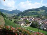 Schwarzwald,  Blick ins Glottertal und auf den gleichnamigen Ort,  2006