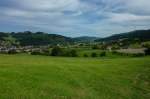 Blick vom  Elztalhotel  in Winden ins Elztal im Schwarzwald, Aug.2011