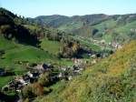 Blick auf den Ort Elend und ins obere Mnstertal, Sept.2006