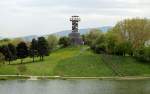 Seepark in Freiburg. Auf dem ehemaligen Bundesgartenschaugelnde.Zeigt den Aussichtsturm.Aufgenommen am 26.04.2013