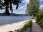 Schluchsee, um das grte Gewsser im Schwarzwald fhrt ein schner Wanderweg, Juni 2014