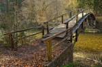 Holzbrücke über die Wutach.Wutachschlucht.Bonndorf im Schwarzwald.23.03.2012