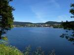 Blick ber den Schluchsee auf den gleichnamigen Ort im Schwarzwald, Juli 2014