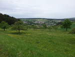 Aussicht auf das Tal der Waldach auf Beihingen, Nordschwarzwald (10.05.2018)