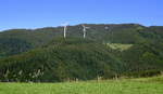 Schwarzwald, Blick vom Geiersnest/St.Ulrich zum 1284m hohen Schauinsland, Juli 2020