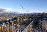 Haslach, Blick vom Urenkopfturm ins Kinzigtal Richtung Süd-Ost und auf die Berge des mittleren Schwarzwaldes, Dez.2023