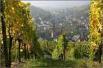 Ländliche Großstadt -    Blick über Stuttgart-Uhlbach hinunter bis ins Neckartal bei Obertürkheim.