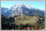 Berchtesgadner-Land: Knigsbachalmen mit Watzmann im Hintergrund. 17.11.09