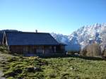 Berchtesgadner-Land: Blick von der Priesbergalm zum Watzmann 17.11.09