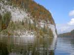 Knigssee im Berchtesgadner Land, Flche 5.128 qkm, Lnge 6,3 Km, 
Breite 1,05 Km (06.10.2007)