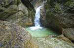 Wasserfall in Almbachklamm im Berchtesgadener Land.