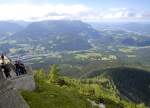 Blick auf die Voralpen (Richtung Norden) vom Kehlsteinhaus im Berchtesgadener Land aus gesehen.