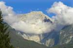 Hoher Göll von der Jugendherberge in Berchtesgaden aus gesehen.