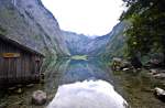 Blick auf Obersee im Berchtesgadener Land. Aufnahme: Juli 2008.