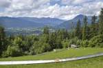 Am Sommerrodelbahn bei Berchtesgaden. Aufnahme: Juli 2008.