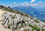 Die Felswand des Unterbergs bei Salzburg, vom Kehlstein fotografiert - 13.06.2017