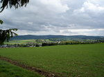 Landschaft im Frankenwald, mit Blick über den Kurort Bad Steben, Mai 2006