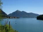 Blick ber den Walchensee in den Bayerischen Alpen, Aug.2014