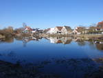 Am Stadtgraben Teich in Wolframs-Eschenbach (07.03.2021)