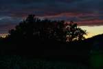 Der Himmel nach dem Sonnenuntergang im Bayerischen Wald am 12.07.2012.