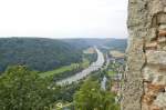 Blick auf die Altkühl von der Burgruine in Randeck. Aufnahme: Juli 2008.