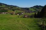 Oberallgu, Ausblick auf die Gemeinde Missen (23.10.2011)