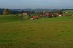 Oberes Argental, Ausblick von Steinegaden Richtung Eglofs, Kreis Lindau 
(30.10.2011)