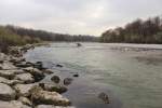 Die Isar mitten in München im Novmeber 2013 