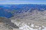 Blick von Zugspitze in süd-östlicher Richtung.