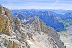 Blick von Zugspitze in östlicher Richtung.