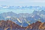 Blick von Zugspitze in östlicher Richtung.