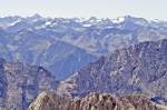 Blick von Zugspitze in Südlicher Richtung.