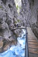 Höllentalklamm - Die Brücke über Hammersbach.