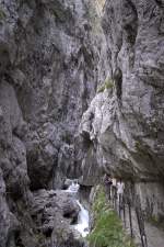 Höllentalklamm südlich von Garmisch-Partenkirchen.