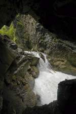 Hammersbach in Höllentalklamm. Aufnahme: Juli 2008.