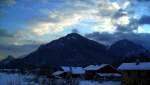 Schne Winterliche Abends Stimmungs Bilder aus Ruhpolding vom Mrz 2007 