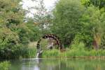 Wasserrad im Kurpark Bad Staffelstein am 06.06.2012.