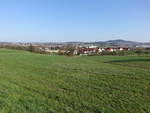 Aussicht auf den Ort Scherneck in Oberfranken, Lkr. Coburg (08.04.2018)